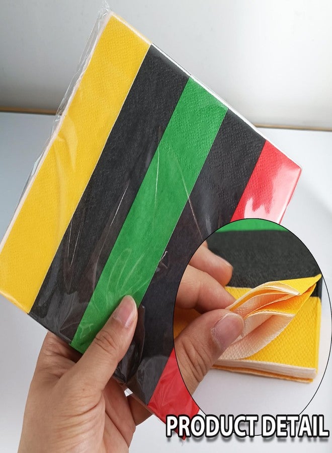 EaciTown 40 Pcs Juneteenth Party Napkins Black History Month Paper Tissues African Birthday Party Napkins 1865 Freedom Day Decor - Image 3